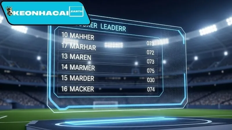 Bảng xếp hạng ghi bàn tổng quát