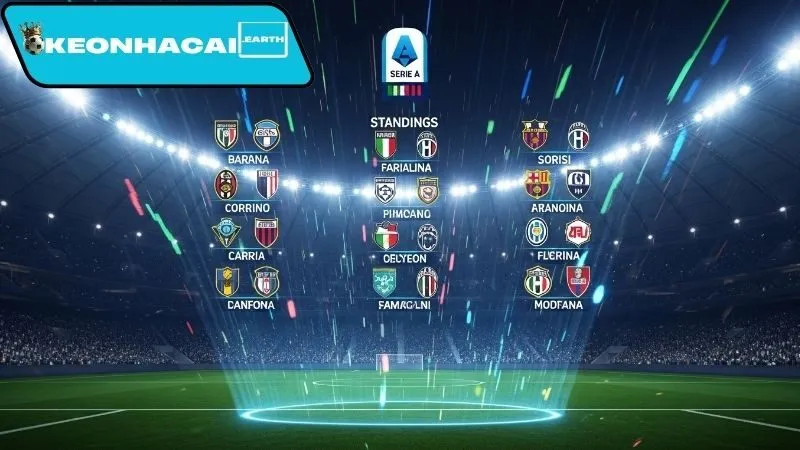 Bảng xếp hạng Serie A tổng quát