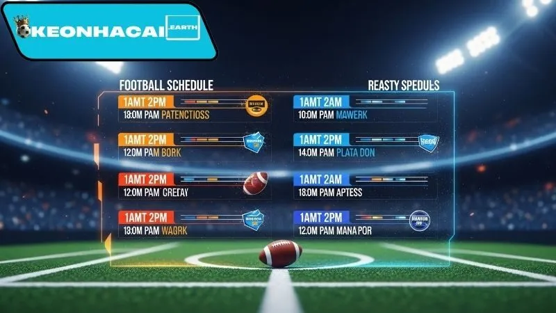 Lịch thi đấu bóng đá hôm nay theo giải đấu